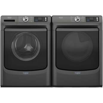 Maytag 27 Inch Smart Pet Pro Front Load Gas Dryer with 7.4 cu. ft. Capacity, Steam Cycle, Quick Dry, Remote Start, Drum Light, and Advanced Moisture Sensing and Energy Star Certified: Volcano Black — thumbnail 18
