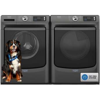Maytag 27 Inch Smart Pet Pro Front Load Gas Dryer with 7.4 cu. ft. Capacity, Steam Cycle, Quick Dry, Remote Start, Drum Light, and Advanced Moisture Sensing and Energy Star Certified: Volcano Black — thumbnail 20