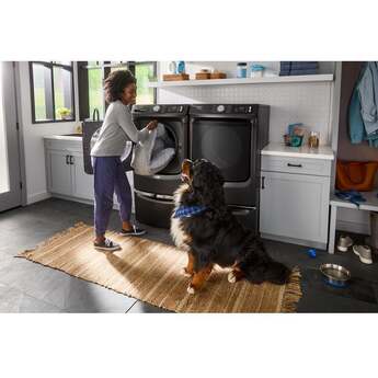 Maytag 27 Inch Smart Pet Pro Front Load Gas Dryer with 7.4 cu. ft. Capacity, Steam Cycle, Quick Dry, Remote Start, Drum Light, and Advanced Moisture Sensing and Energy Star Certified: Volcano Black — thumbnail 28