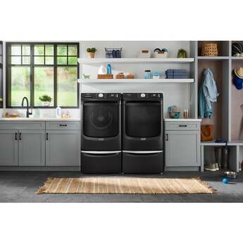 Maytag 27 Inch Smart Pet Pro Front Load Gas Dryer with 7.4 cu. ft. Capacity, Steam Cycle, Quick Dry, Remote Start, Drum Light, and Advanced Moisture Sensing and Energy Star Certified: Volcano Black — thumbnail 40