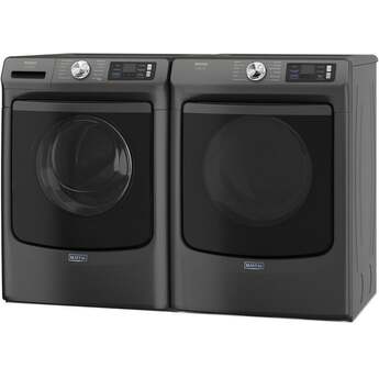 Maytag 27 Inch Smart Pet Pro Front Load Gas Dryer with 7.4 cu. ft. Capacity, Steam Cycle, Quick Dry, Remote Start, Drum Light, and Advanced Moisture Sensing and Energy Star Certified: Volcano Black — thumbnail 47