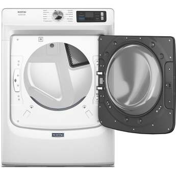 Maytag 27 Inch Smart Pet Pro Front Load Gas Dryer with 7.4 cu. ft. Capacity, Steam Cycle, Quick Dry, Remote Start, Drum Light, and Advanced Moisture Sensing and Energy Star Certified: White — thumbnail 10