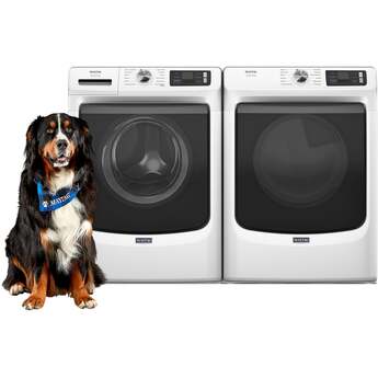 Maytag 27 Inch Smart Pet Pro Front Load Gas Dryer with 7.4 cu. ft. Capacity, Steam Cycle, Quick Dry, Remote Start, Drum Light, and Advanced Moisture Sensing and Energy Star Certified: White — thumbnail 19