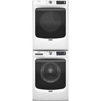 Maytag 27 Inch Smart Pet Pro Front Load Gas Dryer with 7.4 cu. ft. Capacity, Steam Cycle, Quick Dry, Remote Start, Drum Light, and Advanced Moisture Sensing and Energy Star Certified: White — thumbnail 35