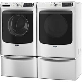 Maytag 27 Inch Smart Pet Pro Front Load Gas Dryer with 7.4 cu. ft. Capacity, Steam Cycle, Quick Dry, Remote Start, Drum Light, and Advanced Moisture Sensing and Energy Star Certified: White — thumbnail 38