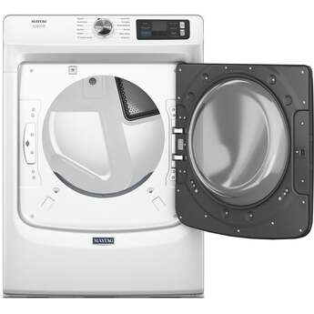 Maytag 27 Inch Smart Pet Pro Front Load Gas Dryer with 7.4 cu. ft. Capacity, Steam Cycle, Quick Dry, Remote Start, Drum Light, and Advanced Moisture Sensing and Energy Star Certified: White — thumbnail 42