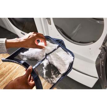 Maytag 27 Inch Smart Pet Pro Front Load Gas Dryer with 7.4 cu. ft. Capacity, Steam Cycle, Quick Dry, Remote Start, Drum Light, and Advanced Moisture Sensing and Energy Star Certified: White — thumbnail 43