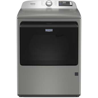 Maytag 27 Inch Smart Gas Top Load Dryer with 7.4 cu ft. Total Capacity, 13 Dryer Cycles, 5 Temperature Settings, Pet Pro Option, Sanitize Cycle, and Quick Dry Cycle: Classic Silver — thumbnail 22