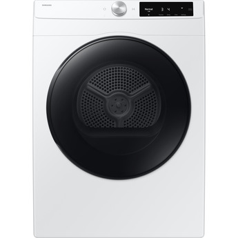 Samsung 24 Inch Smart Electric Dryer with 4.0 Cu. Ft. Capacity, 15 Dry Cycles, 12 Dry Options, AI Smart Dial, Wi-Fi, Sensor Dry, Lint Filter Indicator, Internal Drum Light, and Stainless Steel Drum: White