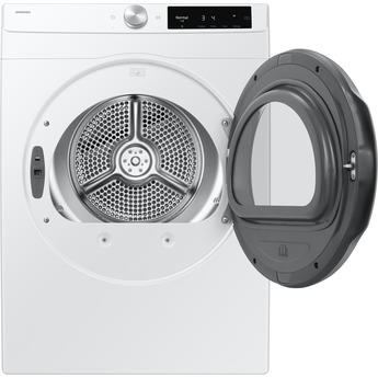 Samsung 24 Inch Smart Electric Dryer with 4.0 Cu. Ft. Capacity, 15 Dry Cycles, 12 Dry Options, AI Smart Dial, Wi-Fi, Sensor Dry, Lint Filter Indicator, Internal Drum Light, and Stainless Steel Drum: White — thumbnail 10