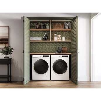 Samsung 24 Inch Smart Electric Dryer with 4.0 Cu. Ft. Capacity, 15 Dry Cycles, 12 Dry Options, AI Smart Dial, Wi-Fi, Sensor Dry, Lint Filter Indicator, Internal Drum Light, and Stainless Steel Drum: White — thumbnail 13