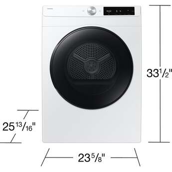Samsung 24 Inch Smart Electric Dryer with 4.0 Cu. Ft. Capacity, 15 Dry Cycles, 12 Dry Options, AI Smart Dial, Wi-Fi, Sensor Dry, Lint Filter Indicator, Internal Drum Light, and Stainless Steel Drum: White — thumbnail 17