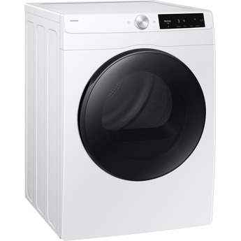 Samsung 24 Inch Smart Electric Dryer with 4.0 Cu. Ft. Capacity, 15 Dry Cycles, 12 Dry Options, AI Smart Dial, Wi-Fi, Sensor Dry, Lint Filter Indicator, Internal Drum Light, and Stainless Steel Drum: White — thumbnail 2