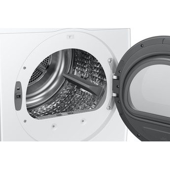 Samsung 24 Inch Smart Electric Dryer with 4.0 Cu. Ft. Capacity, 15 Dry Cycles, 12 Dry Options, AI Smart Dial, Wi-Fi, Sensor Dry, Lint Filter Indicator, Internal Drum Light, and Stainless Steel Drum: White — thumbnail 9