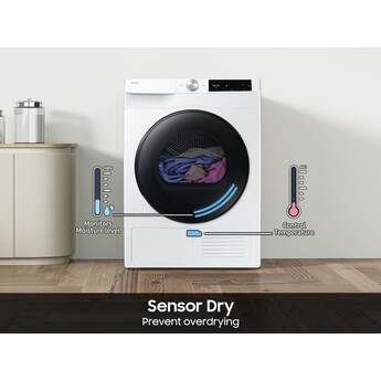 Samsung 24 Inch Smart Electric Ventless Dryer with 4.0 Cu. Ft. Capacity, Heat Pump Technology, 15 Dry Cycles, 11 Dry Options, AI Smart Dial, Sensor Dry, Lint Filter Indicator, and Energy Star? Certified: White — thumbnail 14