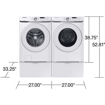 Samsung DV45DG6000HW 7.5 cu. ft. Capacity Ventless Hybrid Heat Pump Dryer White — thumbnail 11