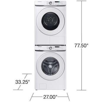Samsung DV45DG6000HW 7.5 cu. ft. Capacity Ventless Hybrid Heat Pump Dryer White — thumbnail 3