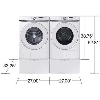 Samsung DV45DG6000HW 7.5 cu. ft. Capacity Ventless Hybrid Heat Pump Dryer White — thumbnail 9