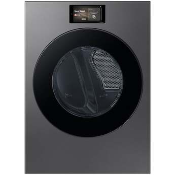 Samsung DV90F53AES 27 Inch Front Load Ultra Capacity Electric Dryer Dark Steel