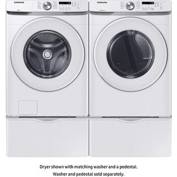 Samsung DVE45T6000W  27 Inch Electric Dryer with 7.5 cu. ft. Capacity — thumbnail 10