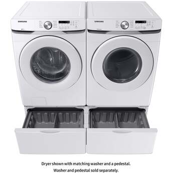 Samsung DVE45T6000W  27 Inch Electric Dryer with 7.5 cu. ft. Capacity — thumbnail 11