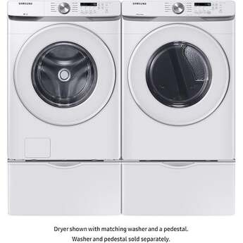 Samsung DVE45T6000W  27 Inch Electric Dryer with 7.5 cu. ft. Capacity — thumbnail 16