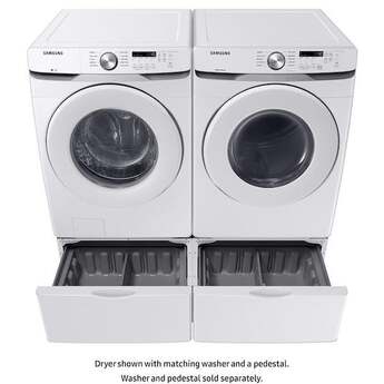 Samsung DVE45T6000W  27 Inch Electric Dryer with 7.5 cu. ft. Capacity — thumbnail 23