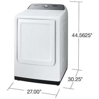 Samsung 27" 7.4 cu. ft. White Electric Front Load Dryer with Steam Sanitize - ADA Compliant — thumbnail 10
