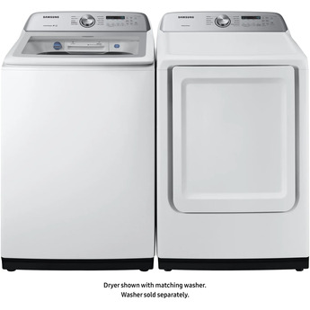 Samsung 27" 7.4 cu. ft. White Electric Front Load Dryer with Steam Sanitize - ADA Compliant — thumbnail 11