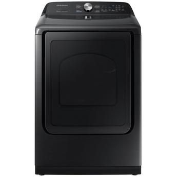 Samsung 27" 7.4 cu. ft. Black Stainless Steel Electric Front Load Dryer with Steam Sanitize