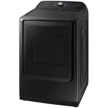 Samsung 27" 7.4 cu. ft. Black Stainless Steel Electric Front Load Dryer with Steam Sanitize — thumbnail 4