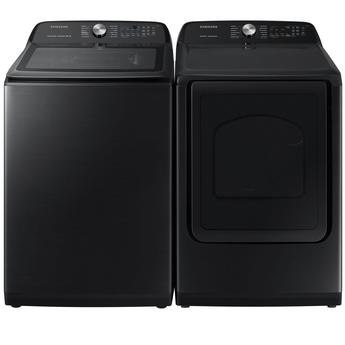 Samsung 27" 7.4 cu. ft. Black Stainless Steel Electric Front Load Dryer with Steam Sanitize — thumbnail 8