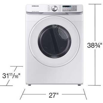 Samsung DVE51CG8000W 27 Inch Electric Dryer with 7.5 cu. ft. Capacity — thumbnail 16