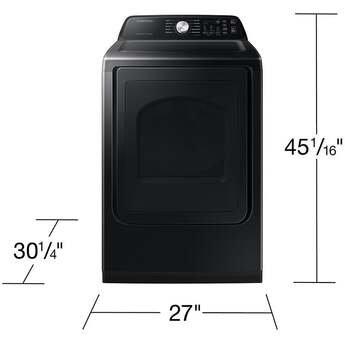 Samsung DVG47CG3500V 27 Inch Gas Dryer with 7.4 cu. ft. Capacity — thumbnail 12