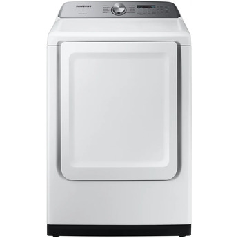 Samsung 27" 7.4 cu. ft. White Natural Gas Front Load Dryer with Steam Sanitize - ADA Compliant