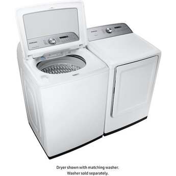 Samsung 27" 7.4 cu. ft. White Natural Gas Front Load Dryer with Steam Sanitize - ADA Compliant — thumbnail 11