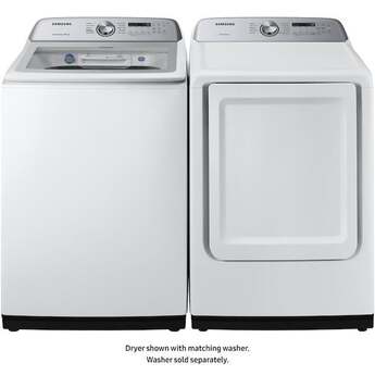 Samsung 27" 7.4 cu. ft. White Natural Gas Front Load Dryer with Steam Sanitize - ADA Compliant — thumbnail 6