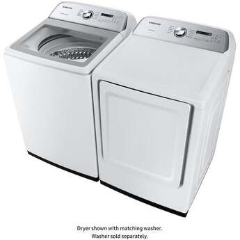 Samsung 27" 7.4 cu. ft. White Natural Gas Front Load Dryer with Steam Sanitize - ADA Compliant — thumbnail 7