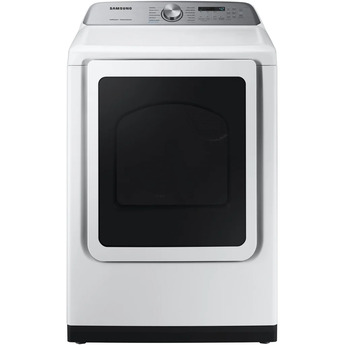 Samsung 27" 7.4 cu. ft. White Natural Gas Front Load Dryer with Steam Sanitize