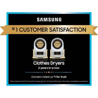 Samsung DVG54CG7150W 27 Inch Gas Dryer with 7.4 cu. ft. Capacity — thumbnail 16