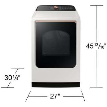 Samsung 7.4 cu. ft. Smart Gas Dryer with Steam Sanitize+ in Ivory — thumbnail 11