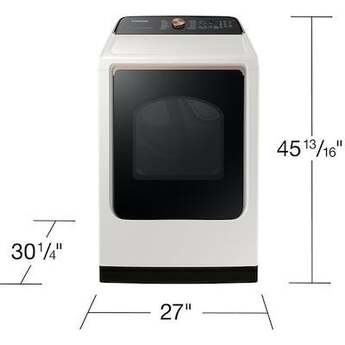 Samsung 7.4 cu. ft. Smart Gas Dryer with Steam Sanitize+ in Ivory — thumbnail 15