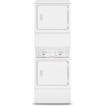 Speed Queen LSEE5AGS173TW01 27 Inch Commercial Electric Stacked Dry on Dryer with 14 cu. ft. Capacity