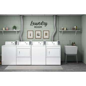 Whirlpool 7.4 Cu. Ft. White Commercial Electric Dryer with Coin Slide and Coin Box — thumbnail 14