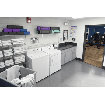 Whirlpool Commercial 7.4 Cu. Ft. White Electric Super Capacity Dryer — thumbnail 6