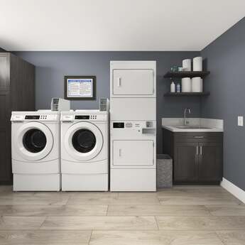 Whirlpool CESP2958JQ 27 Inch Commercial Single-Load Electric Dryer: White — thumbnail 5