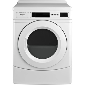 Whirlpool 27" White Commercial Front Load Gas Dryer - Non-Vend