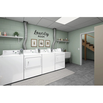 Whirlpool 7.4 Cu. Ft. White Commercial Gas Dryer with Coin Slide and Coin Box — thumbnail 12