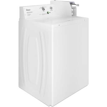 Whirlpool 7.4 Cu. Ft. White Commercial Gas Dryer with Coin Slide and Coin Box — thumbnail 6