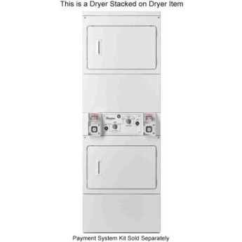 Whirlpool 27 Inch Commercial Gas Stacked Dryer on Dryer Laundry Center